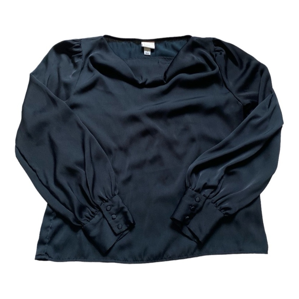 a new day Women’s Black Long Sleeve Blouse